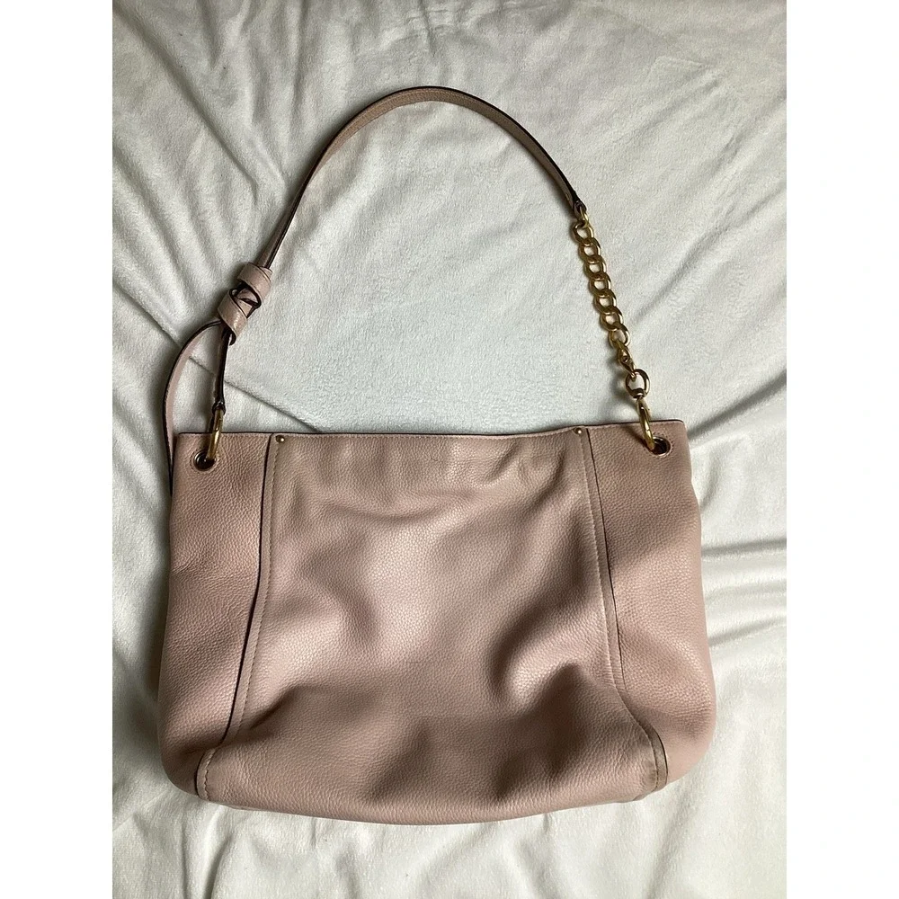 Tory Burch Everly Hobo Shoulder Bag Pink Blush Leather MSRP $498